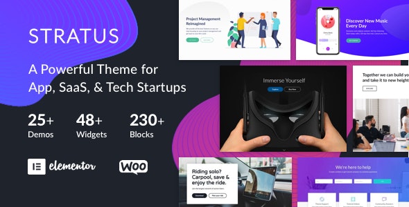 Stratus v3.8.13 - App, SaaS & Software Startup Tech Theme