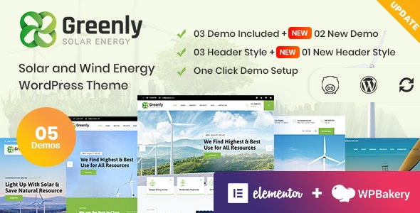 Greenly v4.3 - Ecology & Solar Energy WordPress Theme