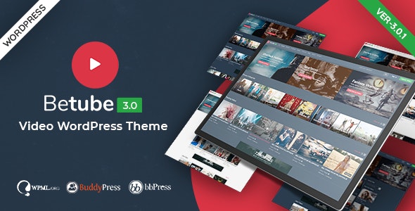 Betube v3.0.2 - Video WordPress Theme