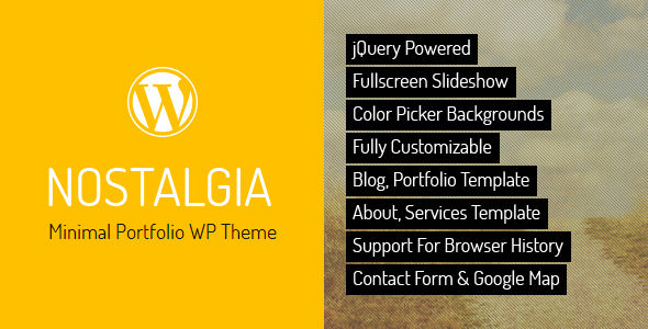 Nostalgia v7.5 - Responsive Portfolio WordPress Theme