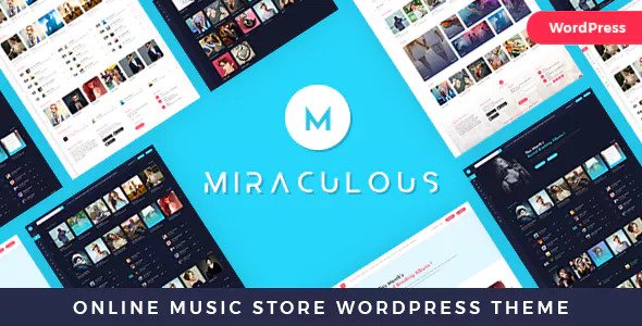 Miraculous v1.0.9 - Online Music Store WordPress Theme