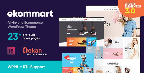 ekommart v3.0.0 - All-in-one eCommerce WordPress Theme