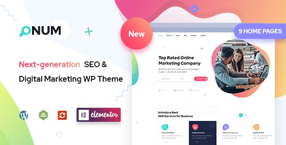 Onum v1.2.0.7 - SEO & Marketing Elementor WordPress Theme