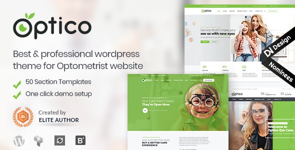 Optico v4.8 - Optometrist & Eyecare WordPress Theme