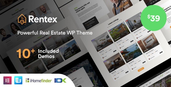 Rentex v1.6.3 - Real Estate WordPress Theme