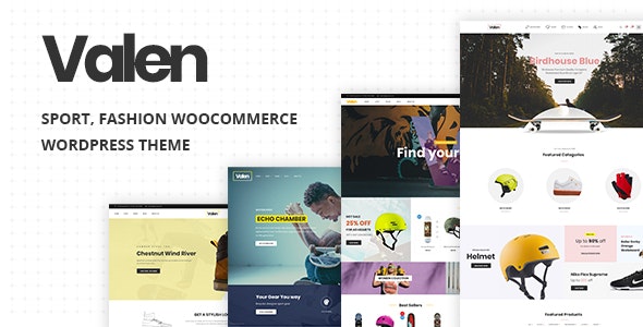 Valen v2.0 - Sport, Fashion WooCommerce WordPress Theme