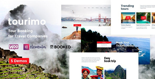 Tourimo v1.0 - Tour Booking WordPress Theme