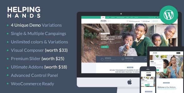 HelpingHands v2.7.6 - Charity/Fundraising WordPress Theme