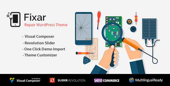 Fixar v1.3.4 - Phone & Computer Repair Theme