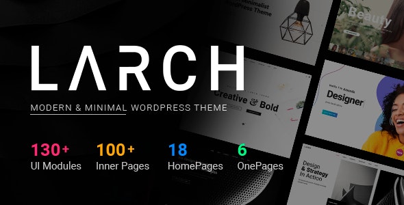 Larch v1.9.2 - Responsive Minimal Multipurpose WordPress Theme