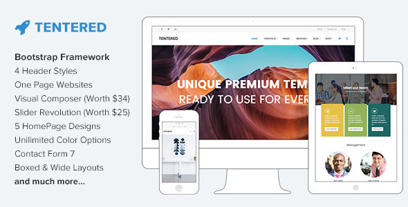 Tentered v1.7 - Multi Purpose WordPress Theme