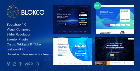 Blokco v2.0 - ICO, Cryptocurrency & Consulting Business Theme