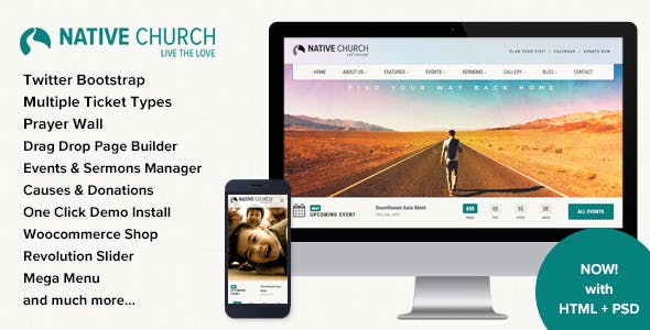 NativeChurch v3.5.2 - Multi Purpose WordPress Theme