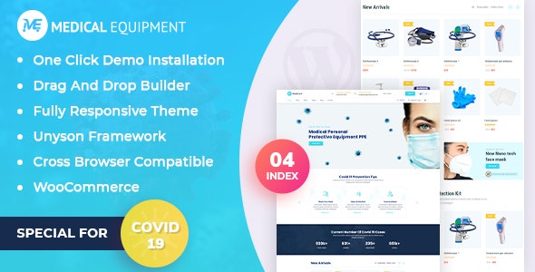 Medical Equipment v1.0.1 - eCommerce WordPress Theme