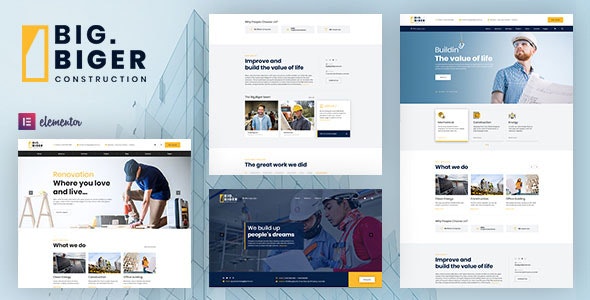 Bigger v1.0.7 - Construction WordPress Theme