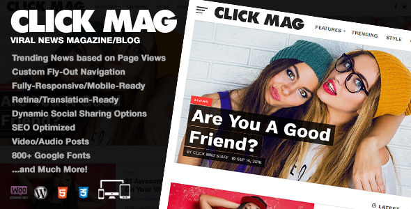 Click Mag v3.2.0 - Viral News Magazine/Blog Theme