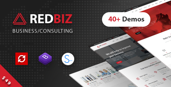 RedBiz v1.2.3 - Finance & Consulting Multi-Purpose Theme