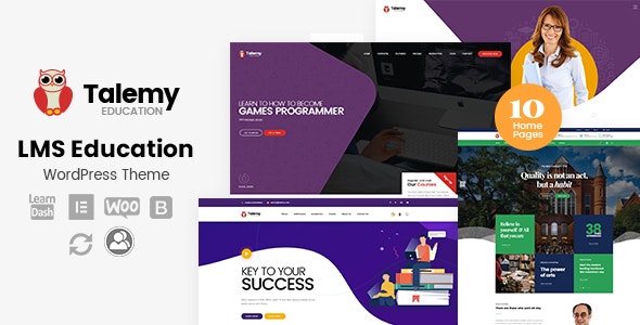 Talemy v1.2.2 - LMS Education WordPress Theme