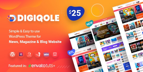 Digiqole v1.4.9 - News Magazine WordPress Theme