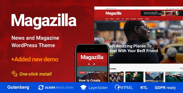 Magazilla v1.0.5 - News & Magazine Theme