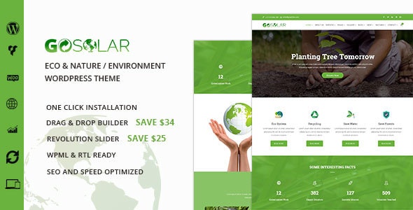 GoSolar v1.2.5 - Eco Environmental & Nature WordPress Theme