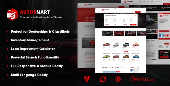 AutosMart v1.0.4 - Automotive Car Dealer WordPress Theme