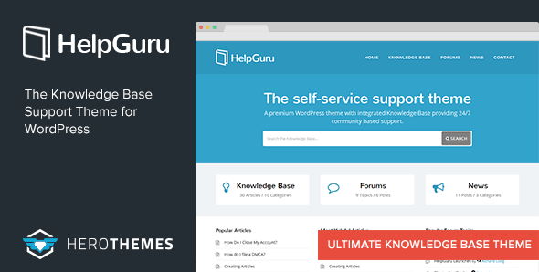 HelpGuru v1.7.5 - A Self-Service Knowledge Base Theme