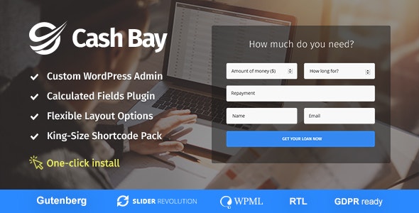 Cash Bay v1.0.7 - Loan & Credit Money WP Theme