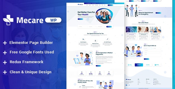 Mecare v1.0 – Hospital and Health WordPress Theme