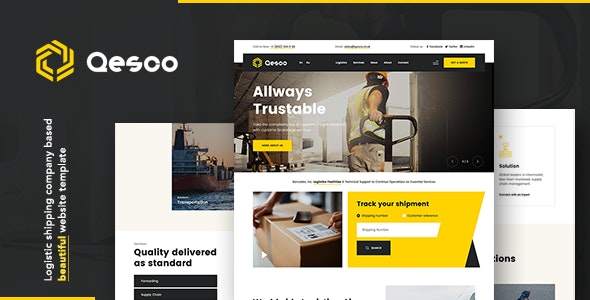 Qesco v1.0.0 - Logistic Shipping Company WordPress Theme