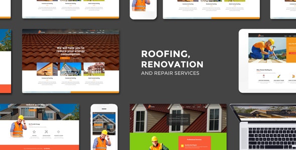 Roofing v2.6 - Renovation & Repair Service WordPress Theme