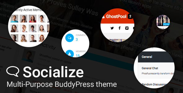 Socialize v2.40.2 - Multi-Purpose BuddyPress Theme