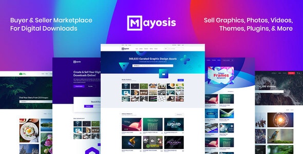 Mayosis v2.8.7 - Digital Marketplace WordPress Theme