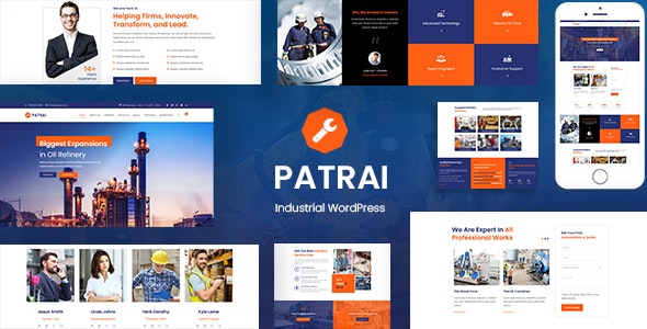 Patrai Industry v1.8 - Industrial WordPress