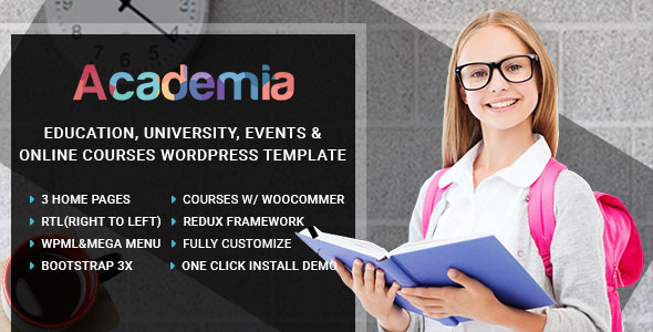 Academia v3.3 - Education Center WordPress Theme