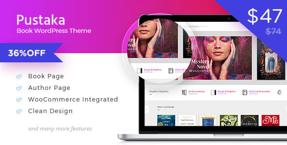 Pustaka v2.11.13 - WooCommerce Theme For Book Store