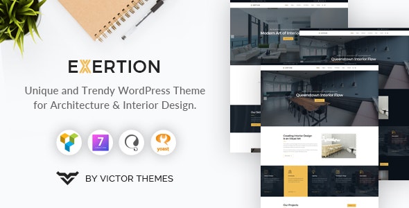 Exertion v1.3 - Architecture &amp; Interior Design WordPress Theme