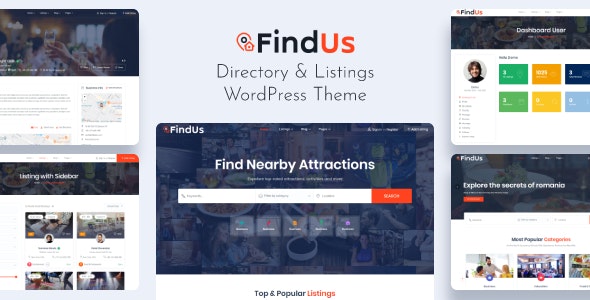 Findus v1.1.24 - Directory Listing WordPress Theme