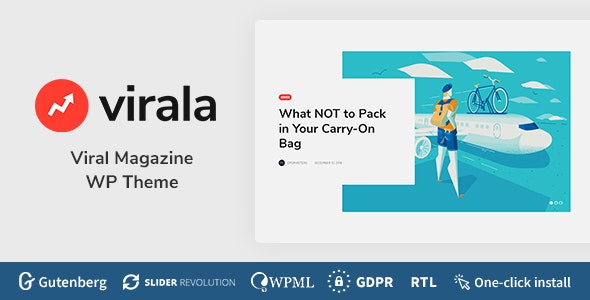 Virala v1.0.1 - Viral Magazine WordPress Theme