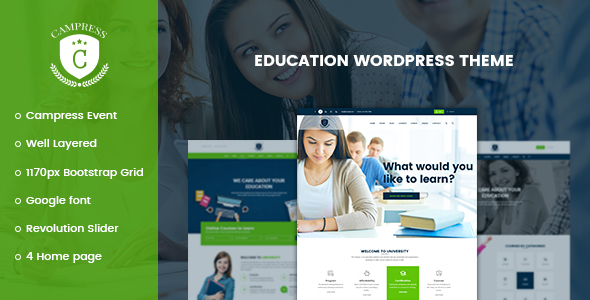 Campress v1.19 - Responsive Education, Courses and Events