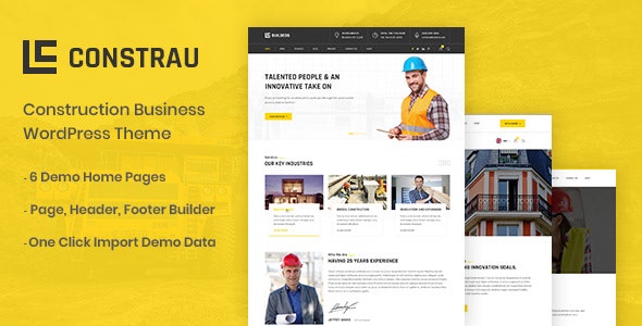 Constrau v1.1.4 - Construction Business WordPress Theme