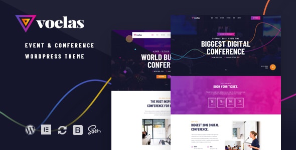 Voelas v1.1.1 - Event &amp; Conference WordPress Theme