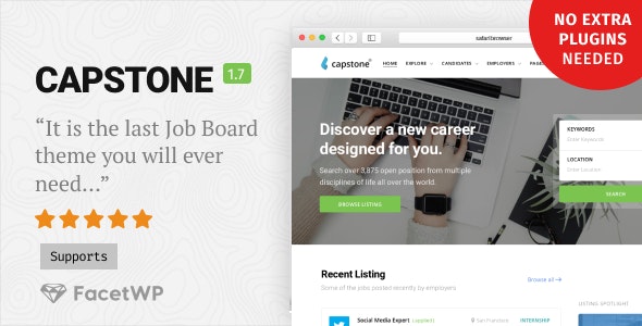 Capstone v1.7.2 - Job Board WordPress Theme