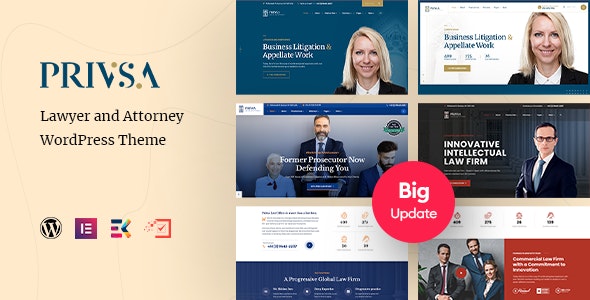 Privsa v2.1 - Attorney and Lawyer WordPress Theme