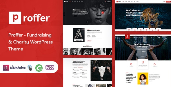 Proffer v1.0 - Fundraising &amp; Charity WordPress Theme