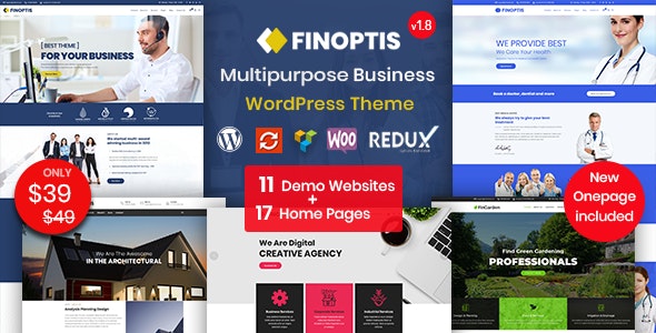 Finoptis v2.5.1 - Multipurpose Business WordPress Theme