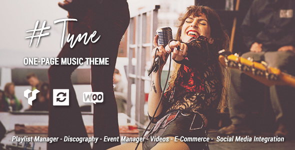 Tune v2.2.2 - One-Page Music WordPress Theme