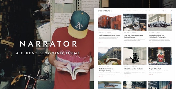 Narrator v1.3.4 - A Fluent WordPress Blogging Theme