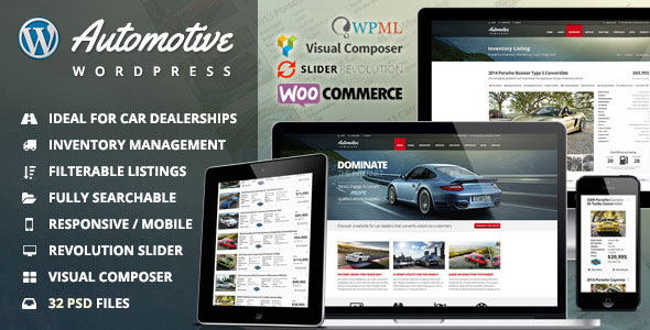 Automotive v11.9.8 - Car Dealership Business WordPress Theme