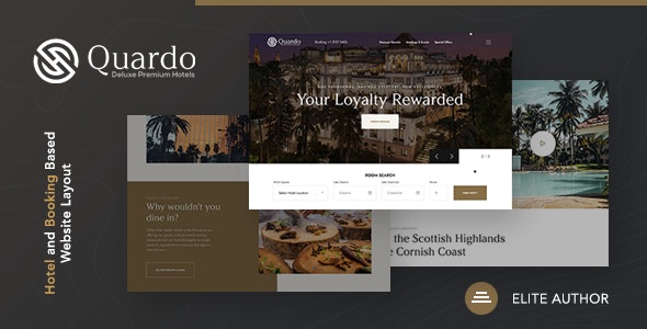 Quardo v1.0.0 - Deluxe Hotels WordPress Theme